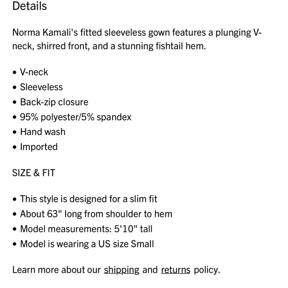 NORMA KAMALI Sleeveless Shirred Fishtail Gown - Picture 10 of 10